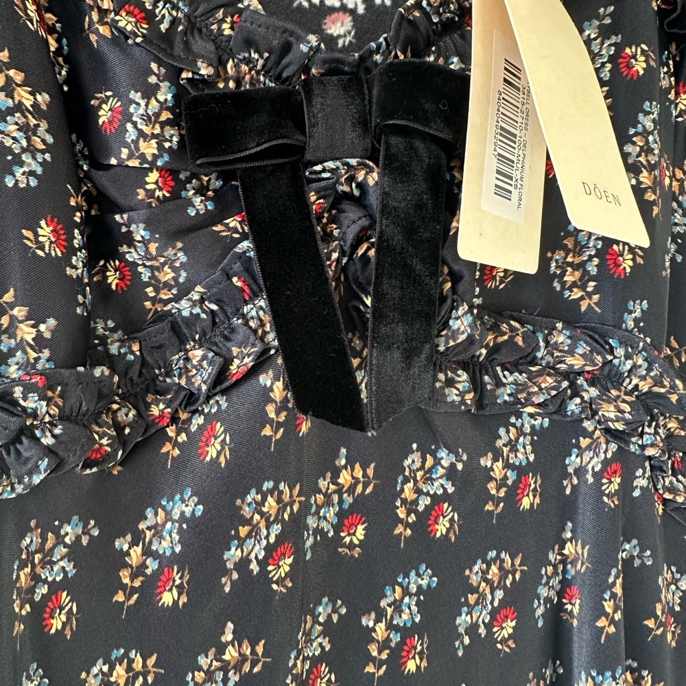 DOEN Marybell dress in Delphinium floral XS NWT - Picture 4 of 8